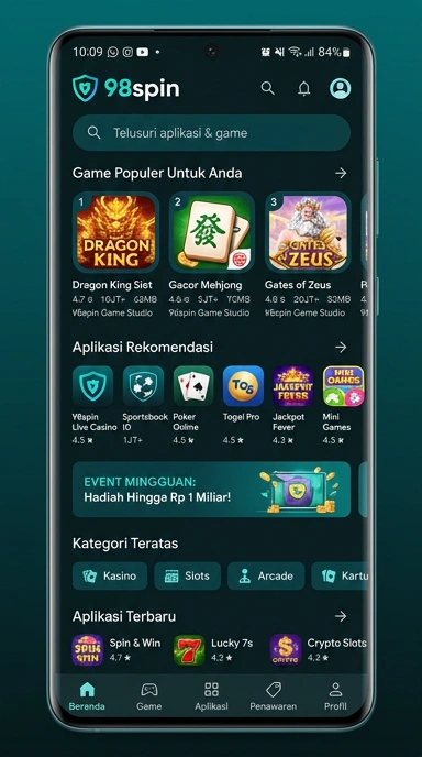98spin | Halaman Indeks Aplikasi Populer & Kanal Uji