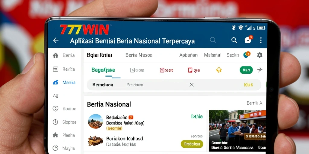 Tampilan antarmuka aplikasi 777WIN yang modern dan mudah digunakan.