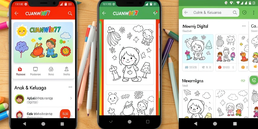 Antarmuka mewarnai interaktif dalam CUANWIN77.