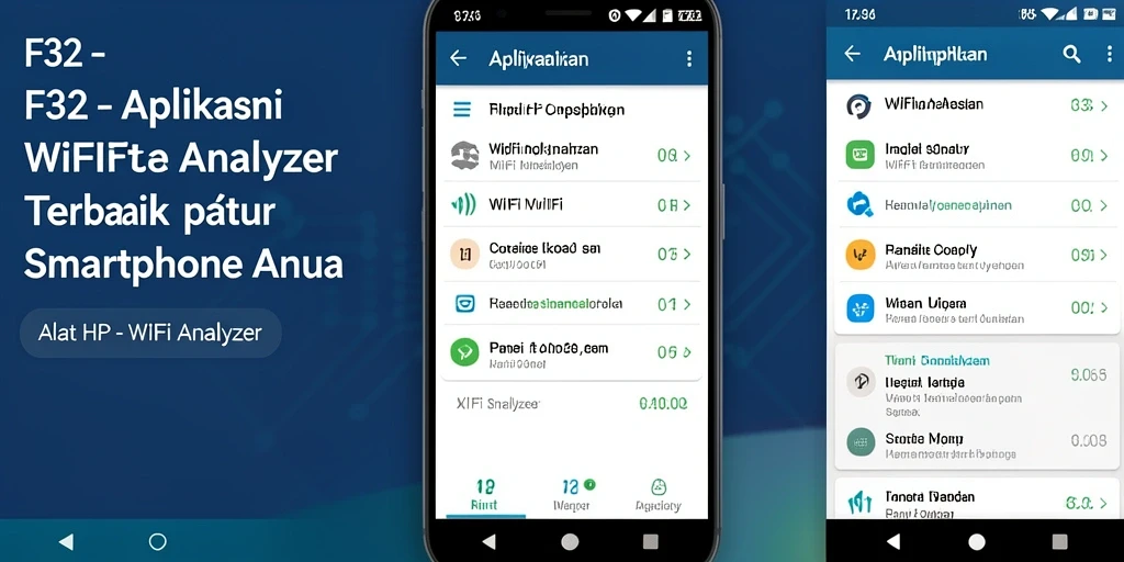 Antarmuka F32 yang jelas dan informatif untuk analisis WiFi.