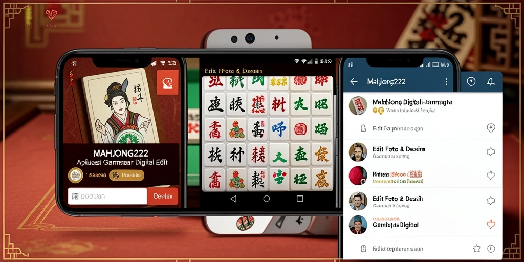Tampilan antarmuka aplikasi MAHJONG222 untuk pengeditan gambar.