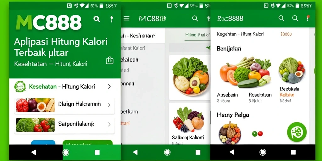 Antarmuka sederhana dan informatif dari aplikasi Hitung Kalori.