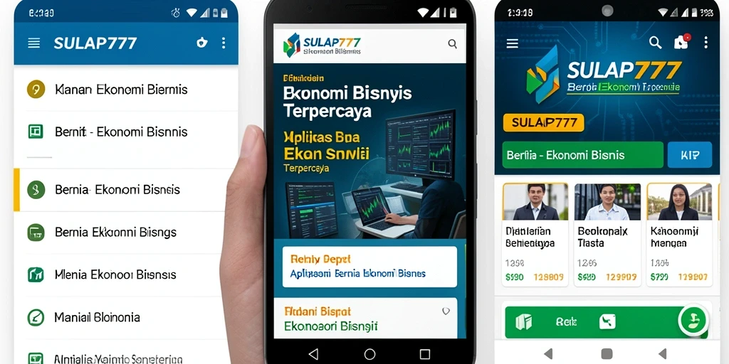 Antarmuka aplikasi SULAP777 menampilkan berita ekonomi yang terkini.